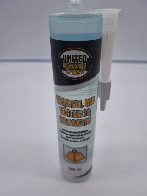 United Sealants Crystal MS víztiszta ragasztó 280 ml, víztiszta