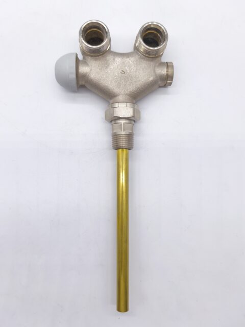 Herz 1/2" VUA-50 termosztatikus szelep sarok két csöves-balos